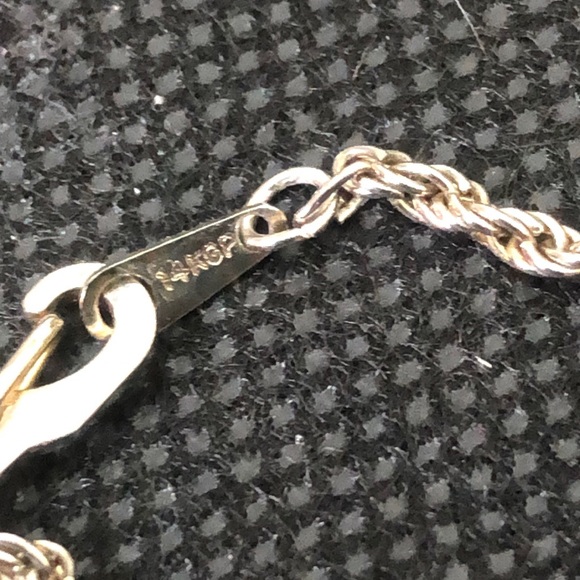 Sterling Silver Turquoise Garnet Onyx Lapis Marcasite Pendant and Rope Necklace - Picture 10 of 13